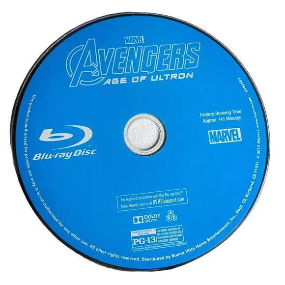 Marvel Avengers Age Of Ultron Blu-Ray Disc CD DVD 2015 Captain America Iron Man - Picture 4 of 5